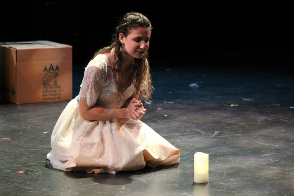 written by Euripides, translated by Ben Power directed by Brayden Stallman ​ Costume Design and Construction by Katie Harris Lighting Design by Sam Powers Sound Design by Susannah List Scenic Design by Caitie Pagonis Production Stage Manager: Johnny Veglia Assistant Stage Manager: Robin Title ​ April 2022, Muhlenberg Theatre Association - Studio Theatre Festival ​ Cast: Jordan Lavalle (Medea), Bella Castillo (Nurse), Brandon Horyczun (Jason), Nicholas Pierron (Kreon), Henry Floquet (Attendant), Vanessa Graniero (Aegeus), Olivia Thiemann, Jolie Lanning, Natalie McElhinny, Hannah Kulbitsky (Chorus)