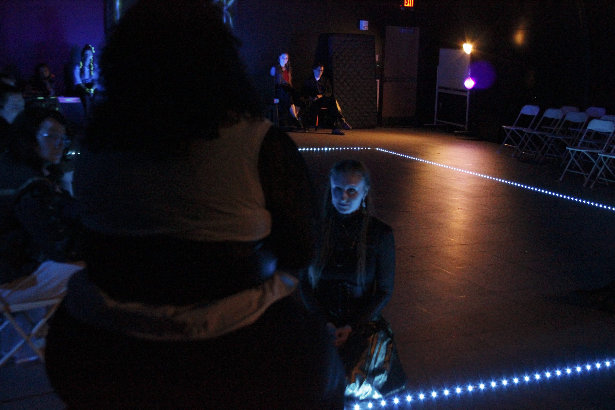 …even in another time (Muhlenberg Theatre & Dance, April ‘23) Directed, Written, and Adapted by Brayden Stallman Choreographed by Amelie Parczany Stage Managed by Gretchen D'Amato Cast Laura: Desiree Oliver Carmilla: Natalie McElhinny Ella: Elizabeth Vichness Father: Sam Mcguire Dancers: Allison Mintz, Naija Vega, Leighann Koppenhofer, Anna Item Produced by Nigel Semaj and Muhlenberg Theatre & Dance Company Management: Elizabeth Vichness Fight Direction: Nigel Semaj Dance/Fight Captain: Allison Mintz