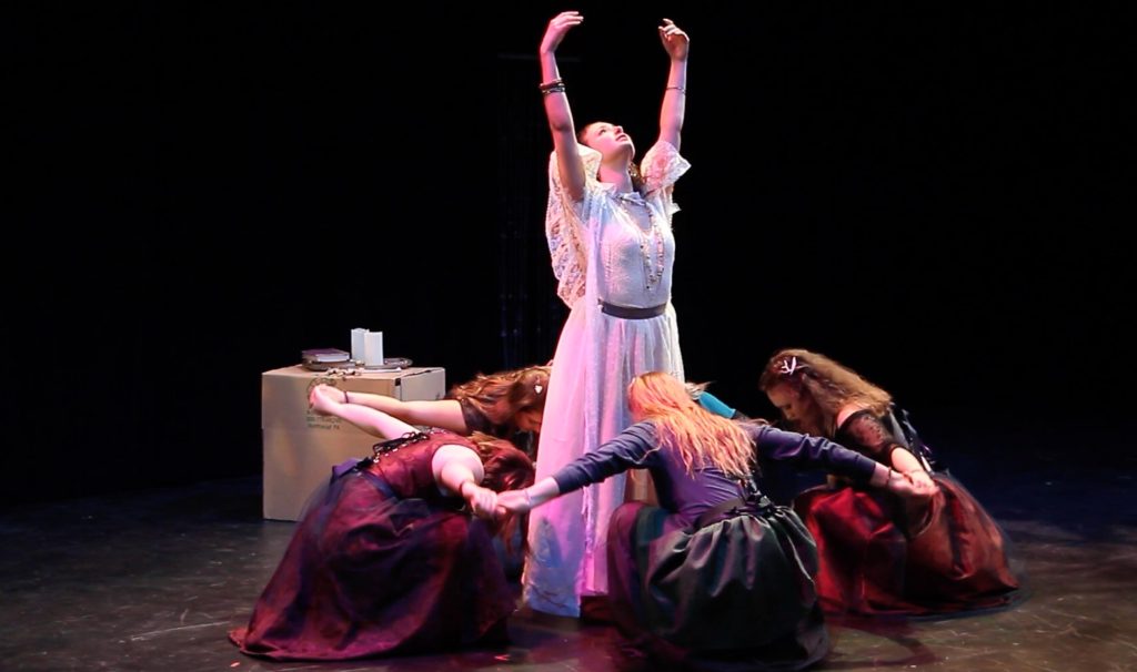 written by Euripides, translated by Ben Power directed by Brayden Stallman Costume Design and Construction by Katie Harris Lighting Design by Sam Powers Sound Design by Susannah List Scenic Design by Caitie Pagonis Production Stage Manager: Johnny Veglia Assistant Stage Manager: Robin Title April 2022, Muhlenberg Theatre Association - Studio Theatre Festival Cast: Jordan Lavalle (Medea), Bella Castillo (Nurse), Brandon Horyczun (Jason), Nicholas Pierron (Kreon), Henry Floquet (Attendant), Vanessa Graniero (Aegeus), Olivia Thiemann, Jolie Lanning, Natalie McElhinny, Hannah Kulbitsky (Chorus)